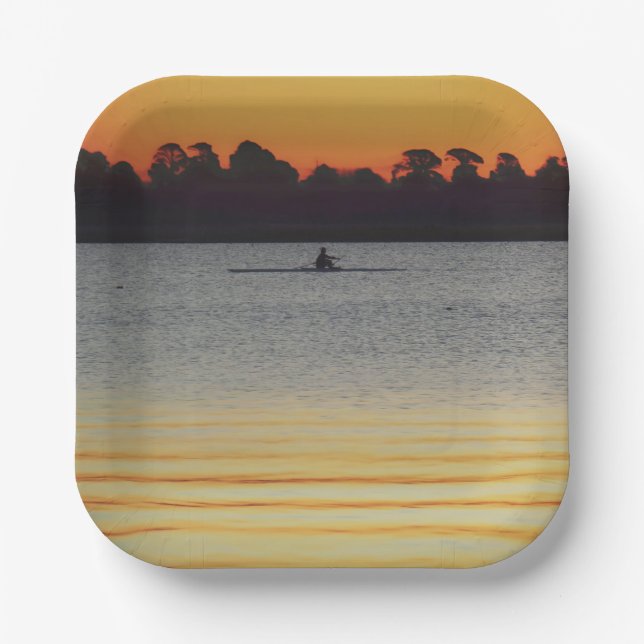 Lake Wendouree Calm Before Nightfall Paper Plate (Front)