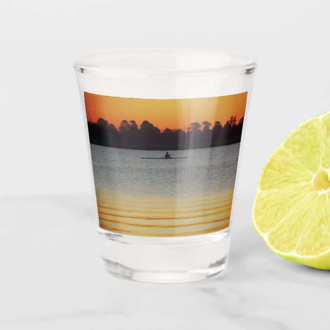 Lake Wendouree Calm Before Nightfall Shot Glass (Front)