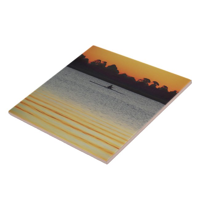 Lake Wendouree Calm Before Nightfall Tile (Side)