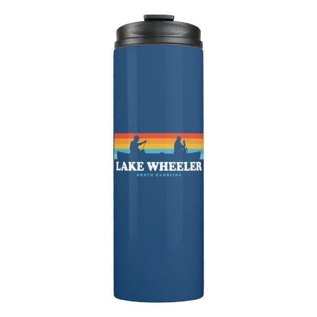 Lake Wheeler North Carolina Canoe Thermal Tumbler (Front)
