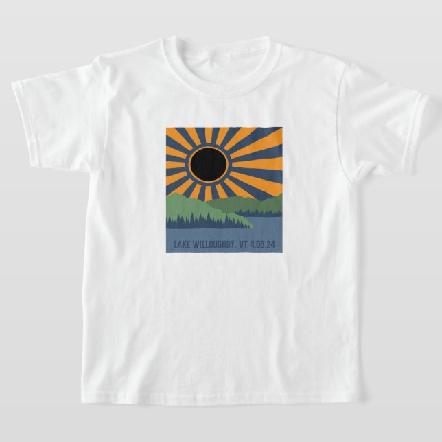 Lake Willoughby Eclipse T-Shirt (Laydown)