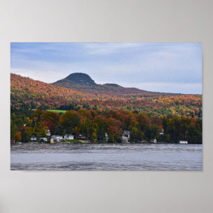 Lake Willoughby, Vermont, in Autumn Poster