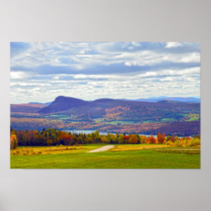 Lake Willoughby, Vermont, in Autumn Poster