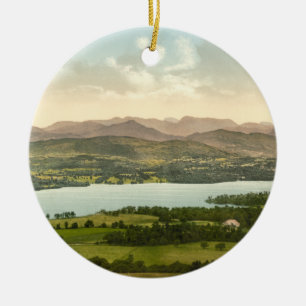 Lake Windermere I, Lake District, Cumbria, England Ceramic Tree Decoration