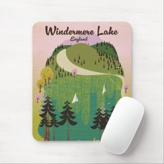 lake windermere Travel poster Mouse Mat