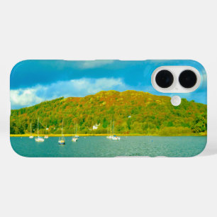 Lake Windermere yachts in Cumbria iPhone 16 Case