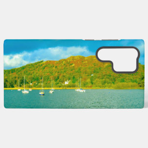 Lake Windermere yachts in Cumbria Phone Case