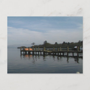 lake windermere's  reflection postcard