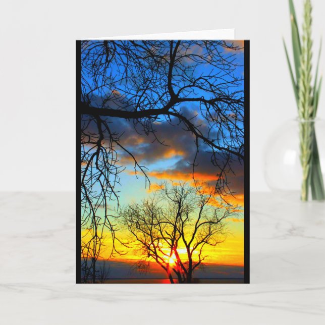 Lake Winnebago Sunset Any Occasion Card (Front)