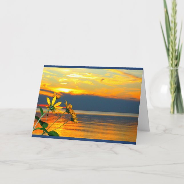Lake Winnebago Sunset Any Occasion Card (Front)