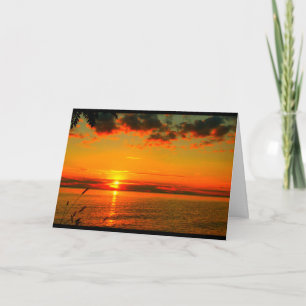 Lake Winnebago Sunset Thank You Card