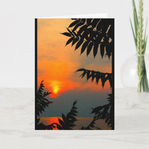 Lake Winnebago Sunset Thinking Of You Card