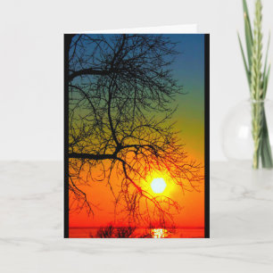 Lake Winnebago Sunset Thinking Of You Card