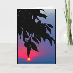 Lake Winnebago Sunset Thinking Of You Card