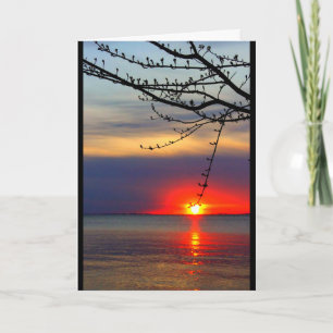 Lake Winnebago Sunset Thinking Of You Card