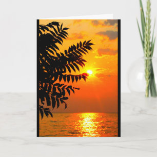 Lake Winnebago Sunset Thinking Of You Card