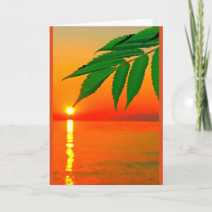 Lake Winnebago Sunset Thinking Of You Card