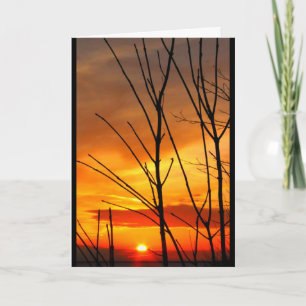 Lake Winnebago Sunset Thinking Of You Card