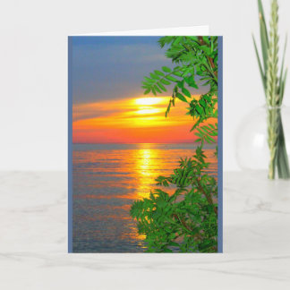 Lake Winnebago Sunset Thinking Of You Card