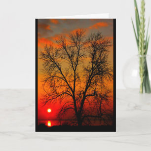 Lake Winnebago Sunset Thinking Of You Card