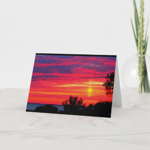 Lake Winnebago Sunset Thinking Of You Card