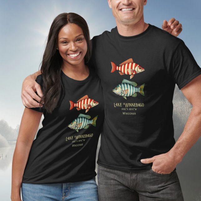 Lake Winnebago Wisconsin nautical fish   T-Shirt (Creator Uploaded)