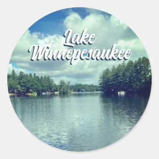 Lake Winnepesaukee Classic Round Sticker