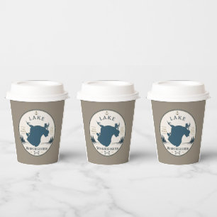 Lake Winnibigoshish Vacation Home Decor & Souvenir Paper Cups