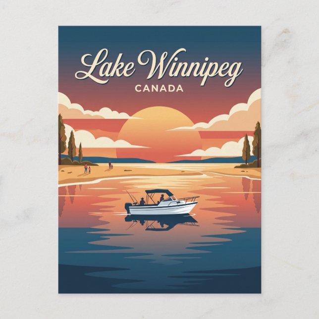 Lake Winnipeg Canada Postcard (Front)