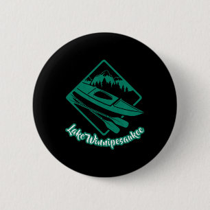 Lake Winnipesaukee Kayak Kayaking Boating Paddling 6 Cm Round Badge