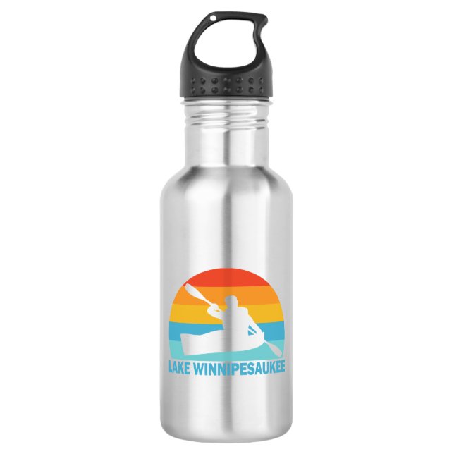 Lake Winnipesaukee New Hampshire Kayak 532 Ml Water Bottle (Front)