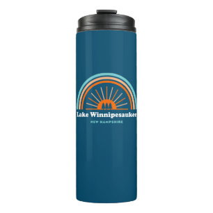 Lake Winnipesaukee New Hampshire Rainbow Thermal Tumbler