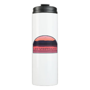 Lake Winnipesaukee New Hampshire Red Sunrise Thermal Tumbler