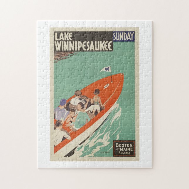 Lake Winnipesaukee New Hampshire Travel Jigsaw Puzzle (Vertical)