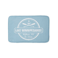 Lake Winnipesaukee NH custom town, name, anchor