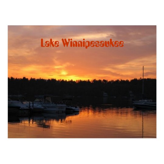 Lake Winnipesaukee Sunset Postcard