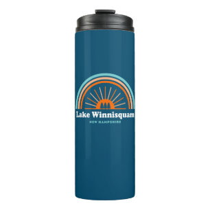 Lake Winnisquam New Hampshire Rainbow Thermal Tumbler
