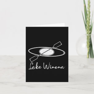 Lake Winona Kayaking Kayak Boating Sailing Rafting Card