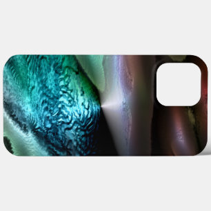 Lake with ripples in the night desert, digital iPhone 13 pro max case