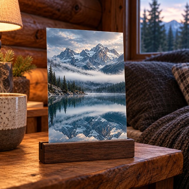 Lake Without Wind Art Print (4 x 6 inch unframed semi-gloss print. Flat printed artwork. Styled scene; props not included.)