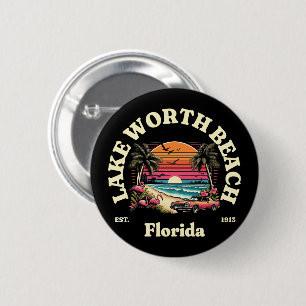 Lake Worth Beach,Florida 6 Cm Round Badge