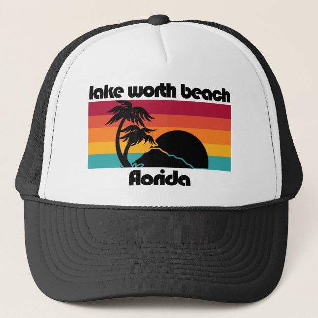 Lake Worth Beach Florida Trucker Hat (Front)