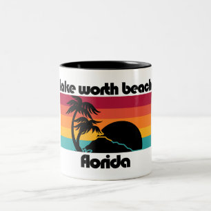 Lake Worth Beach Florida Two-Tone Coffee Mug
