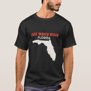 Lake Worth Beach Florida USA State America Travel  T-Shirt