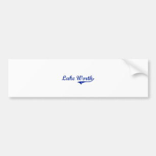 Lake Worth Florida Classic Design Bumper Sticker