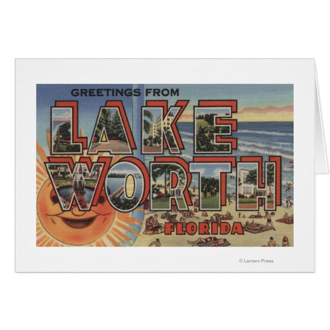 Lake Worth, Florida - Large Letter Scenes (Front Horizontal)