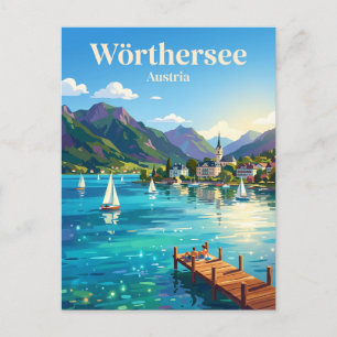 Lake Wörthersee Austria Postcard