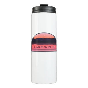 Lake Wylie North Carolina Red Sunrise Thermal Tumbler