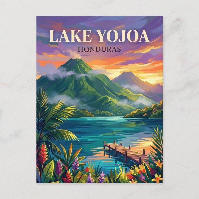 Lake Yojoa Honduras Postcard (Front)