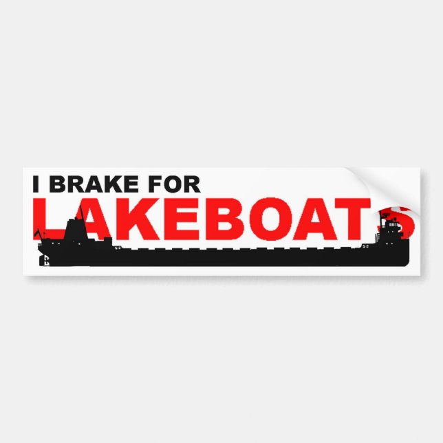 Lakeboat bumper sticker -- Classic (Front)